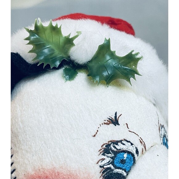 VTG 1984 Annalee Mobilitee Panda Bear Santa Doll w/ Sack of Gifts W Tag Attached - Picture 4 of 10